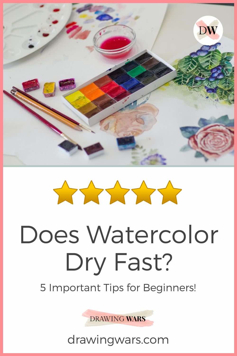 Does Watercolor Dry Fast? Thumbnail