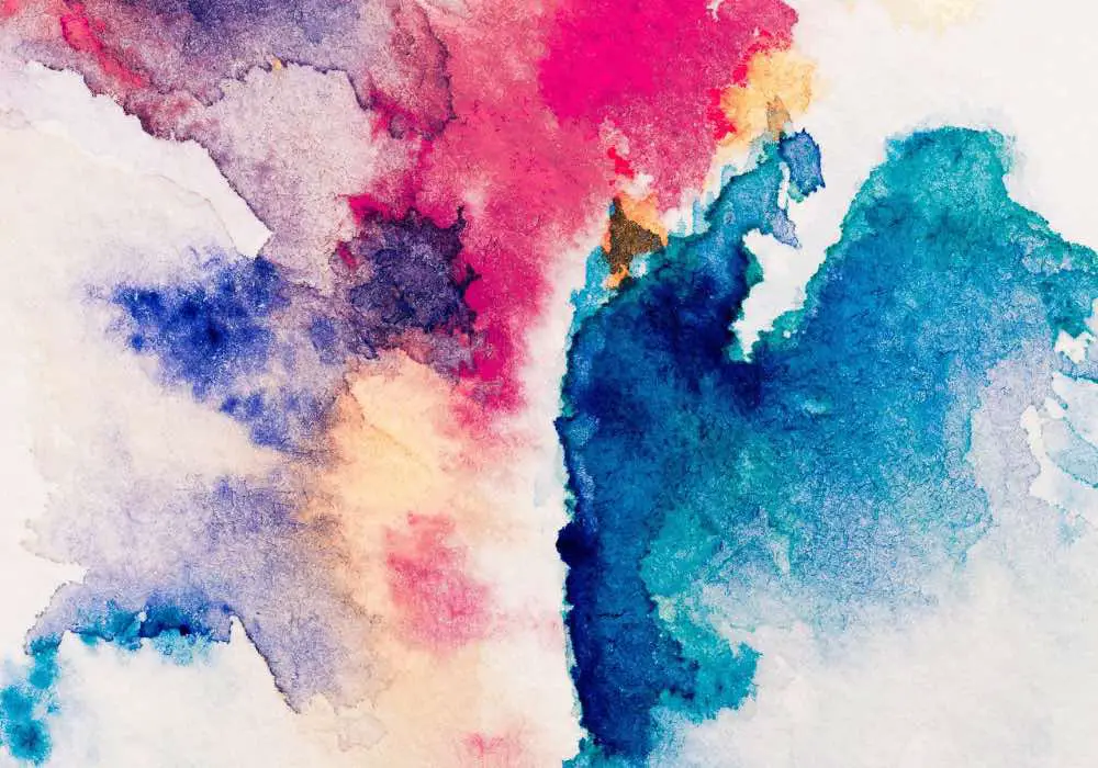 A watercolor painting with abstract texture