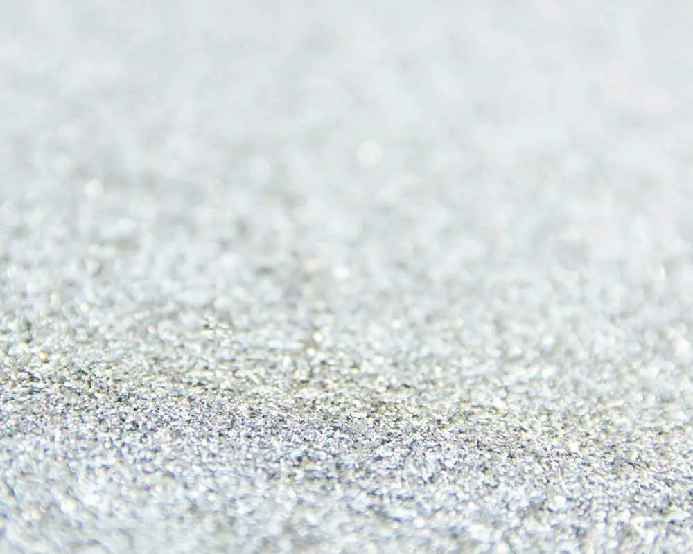 The texture of shiny silver particles