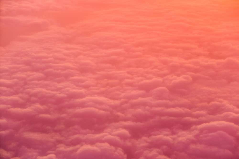 Pink-orange clouds