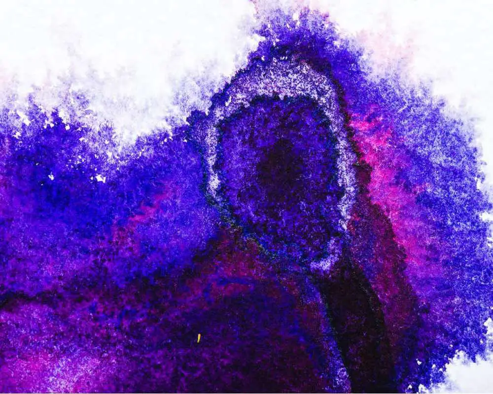 Texture of ink in purple hues