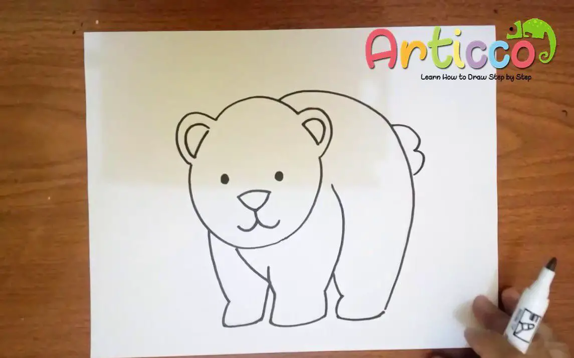 Cartoon Bear Drawing Tutorial