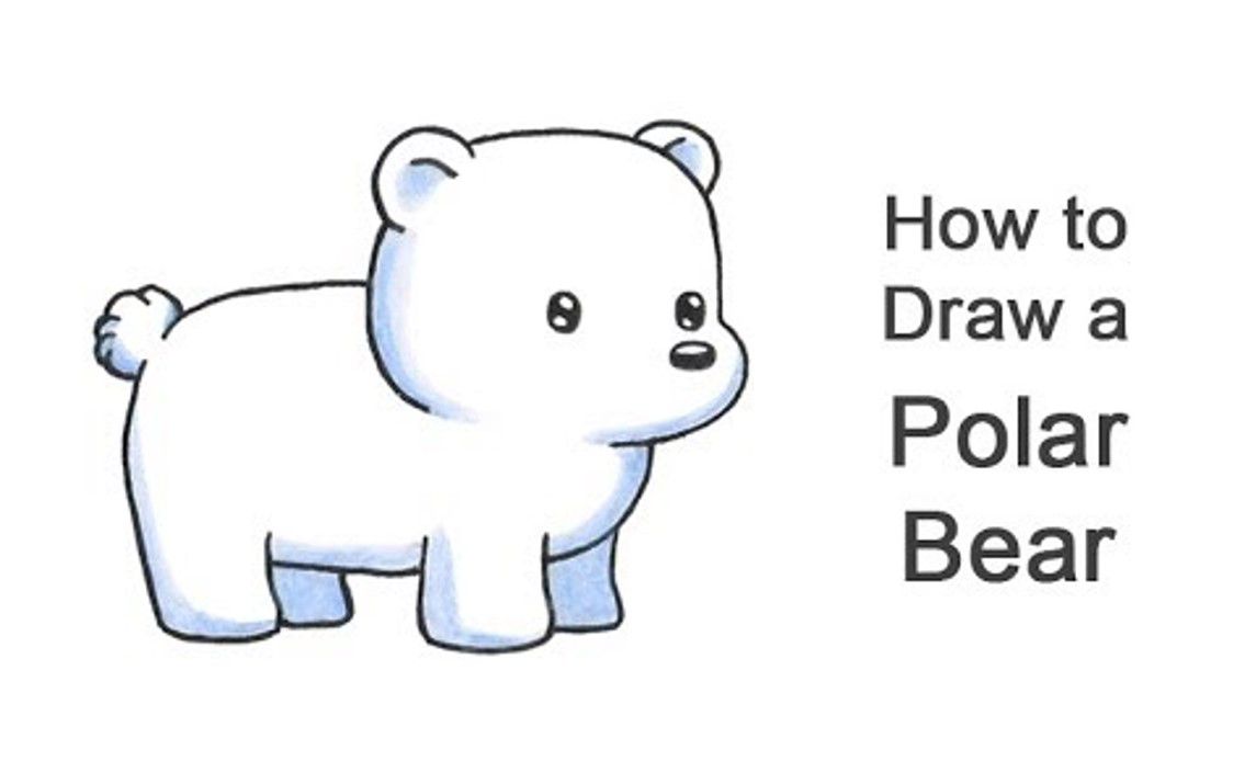 Cartoon Polar Bear Drawing Tutorial