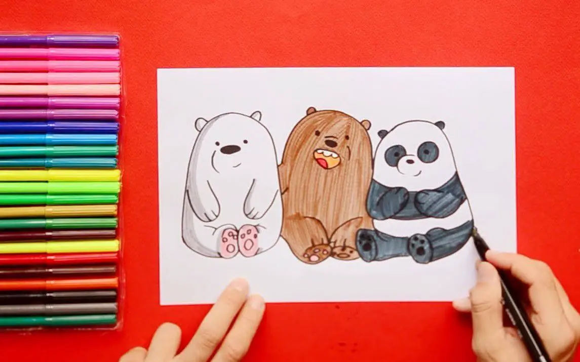 Easy Tutorial on How to Draw We Bare Bears