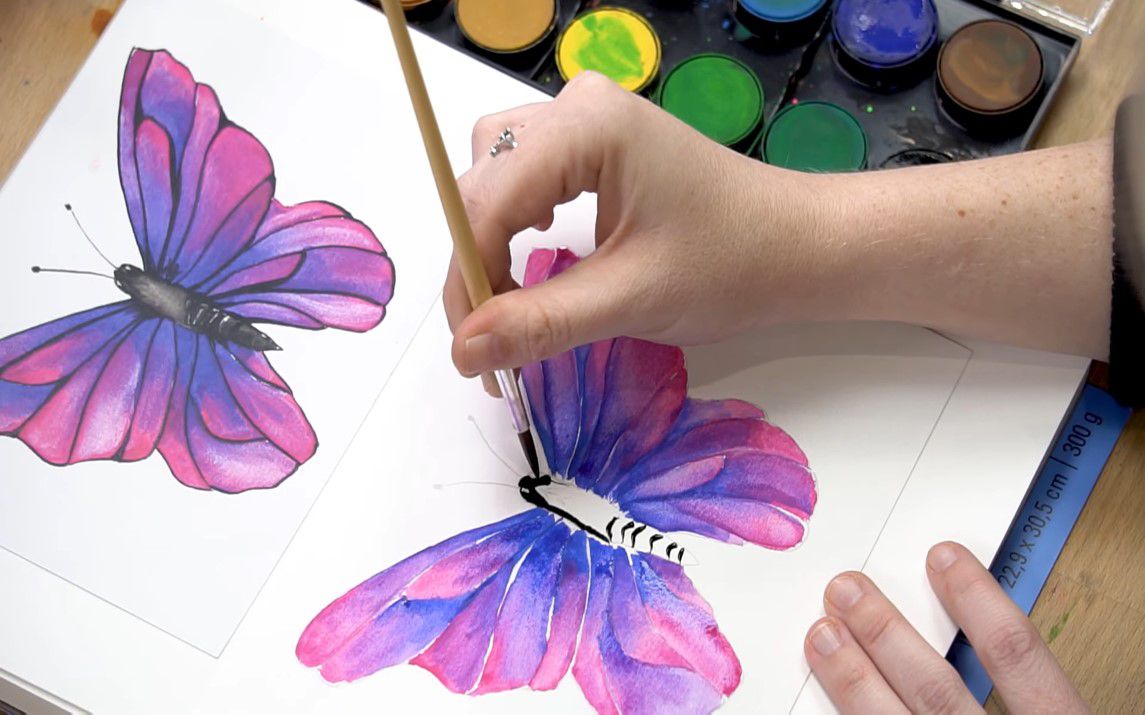 Gorgeous Watercolor painting of a Butterfly