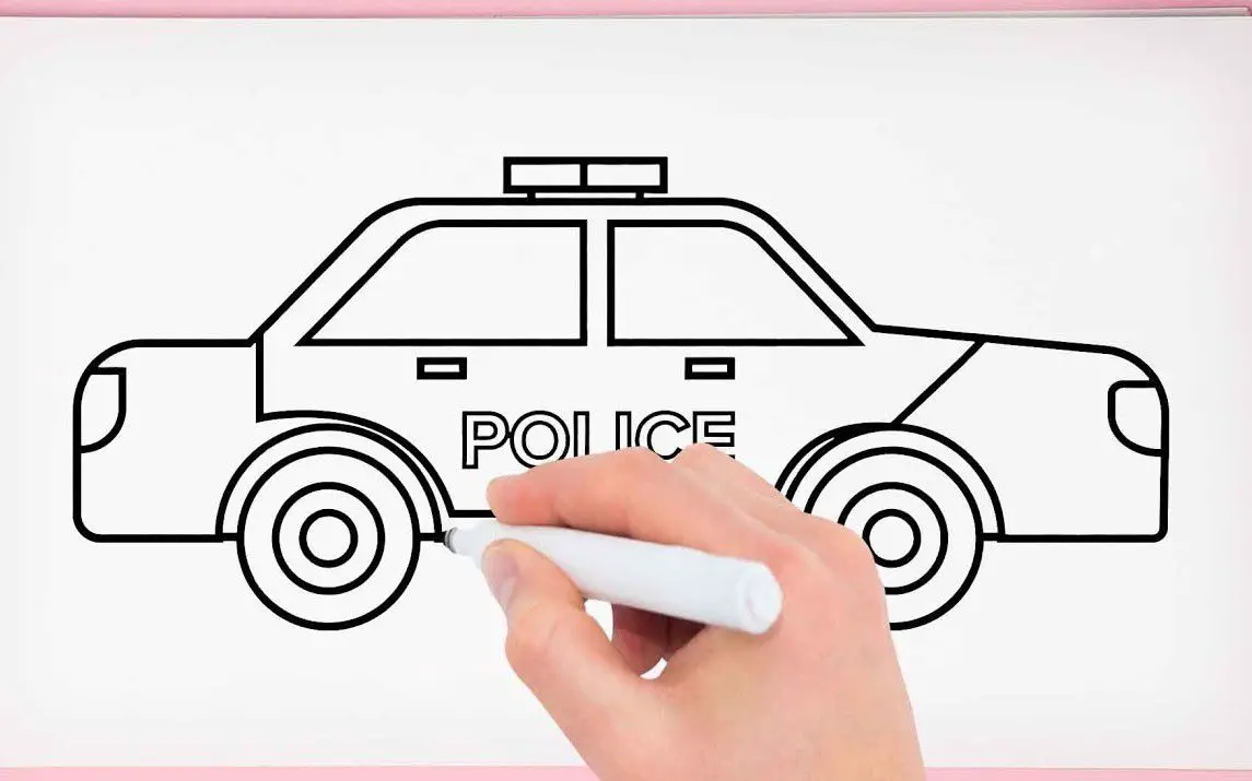 Police Car Drawing Tutorial