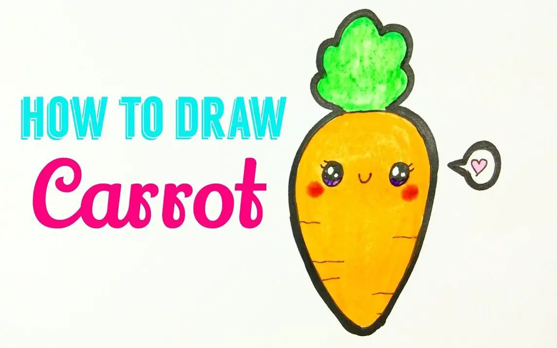 Cartoon Carrot Drawing