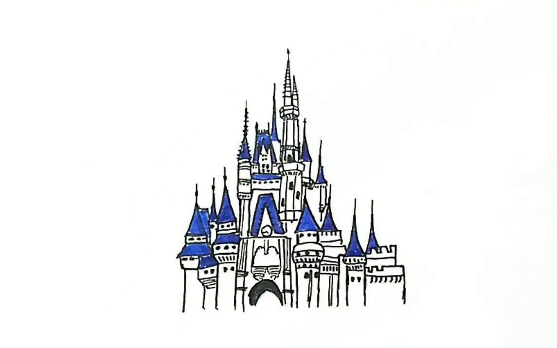 Disney Castle Drawing Tutorial for Kids