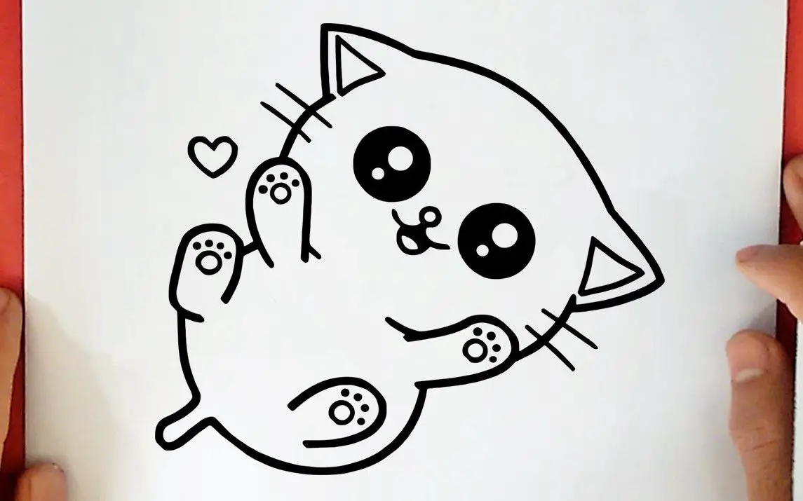 Cute Kitten Drawing