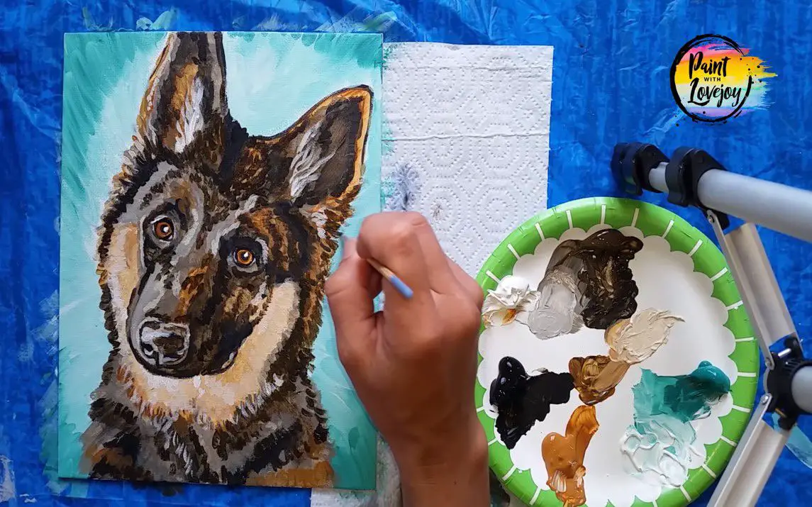 Easy Dog painting Tutorial