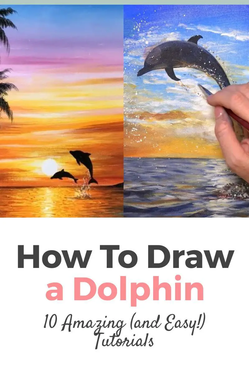 How To Draw A Dolphin: 10 Amazing and Easy Tutorials! Thumbnail
