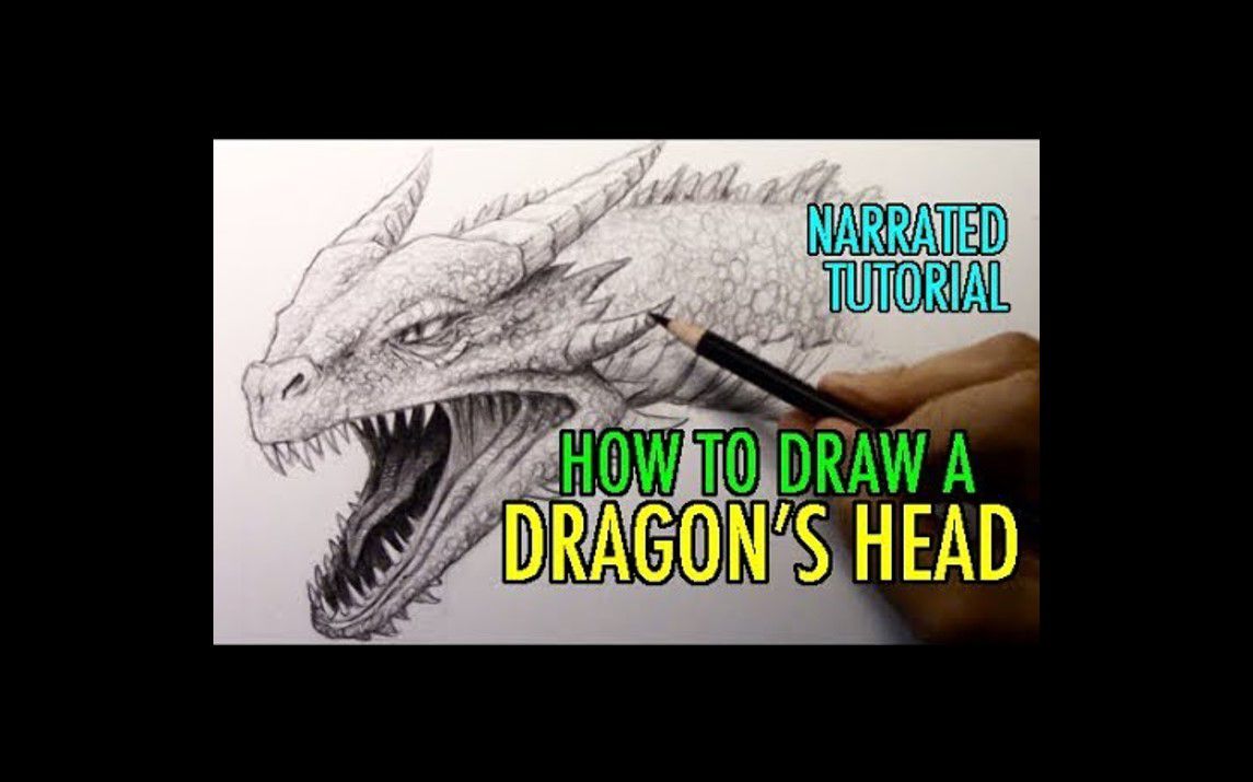 Detailed Tutorial on Drawing a Dragon Head