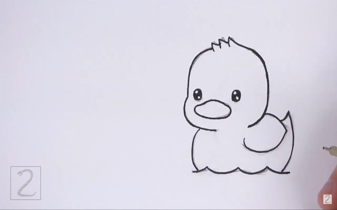 Drawing a Cartoon Duck