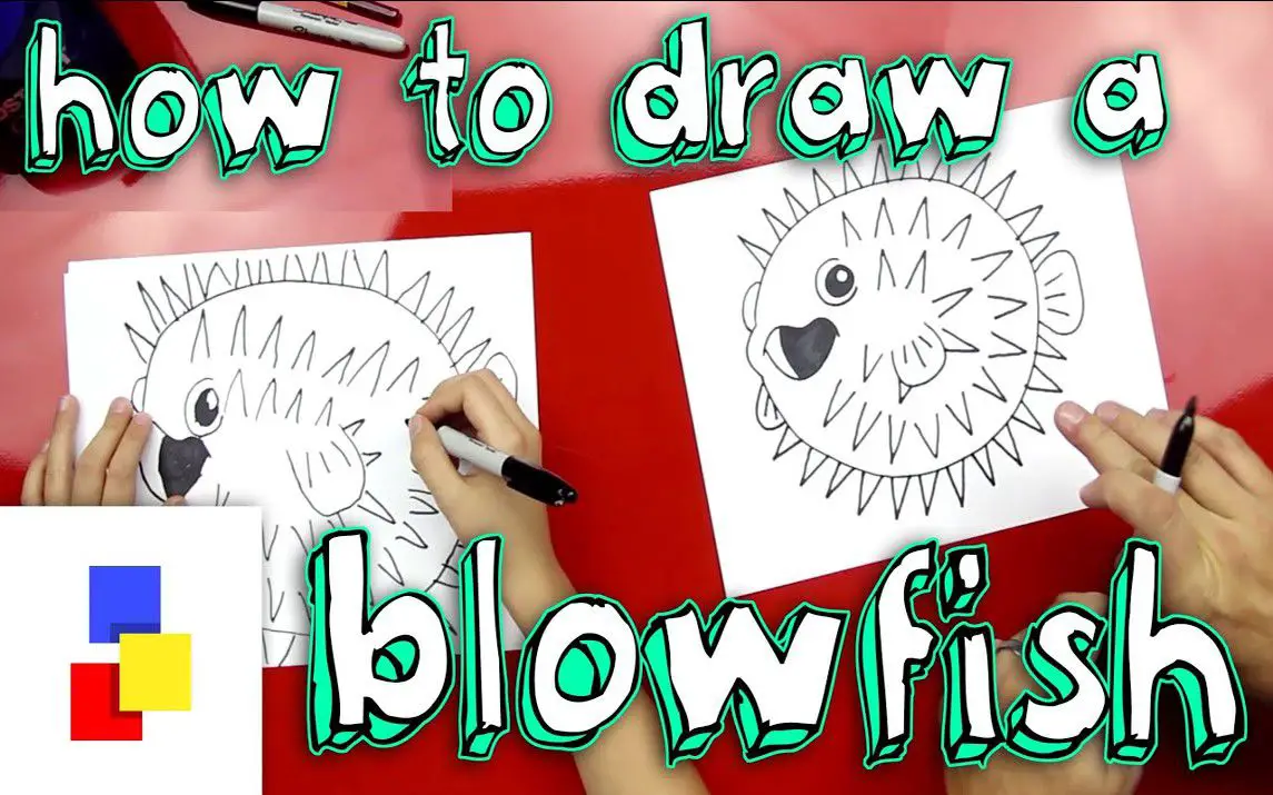 Cute Blowfish Drawing Tutorial