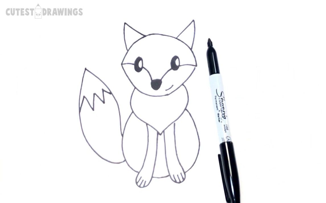 Quick Fox Drawing for Kids