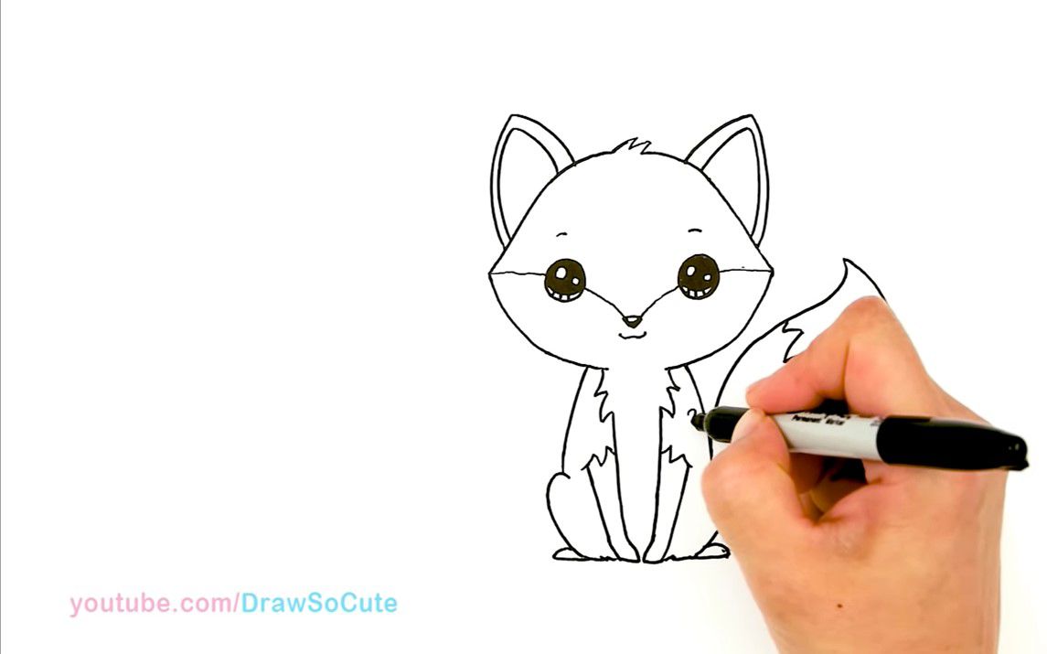 Drawing a Cartoon Fox