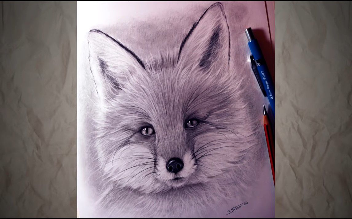 Amazing Portrait of a Fox