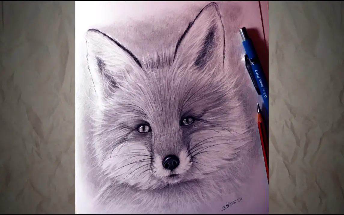 Amazing Portrait of a Fox