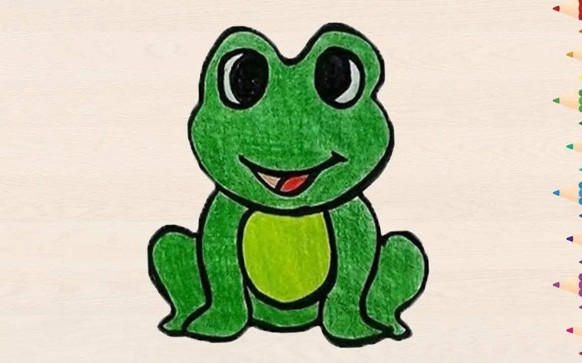 Easy Frog Drawing Tutorial for Kids