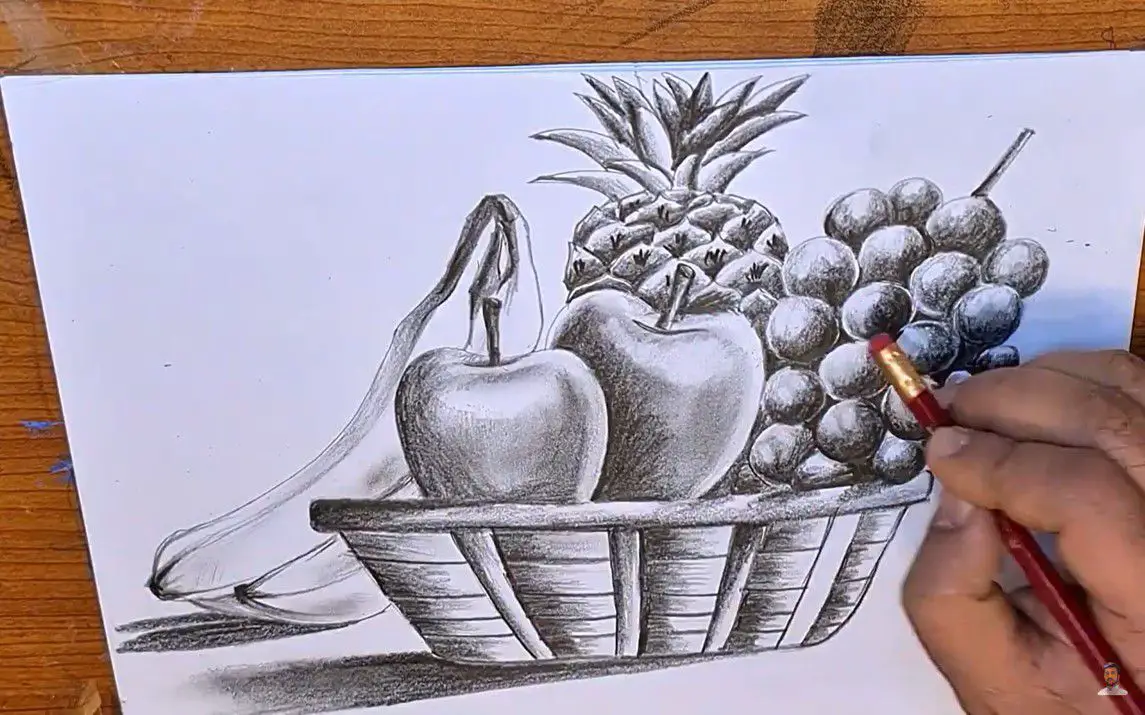 Gorgeous Fruit Bowl Drawing with Amazing Pencil Shading