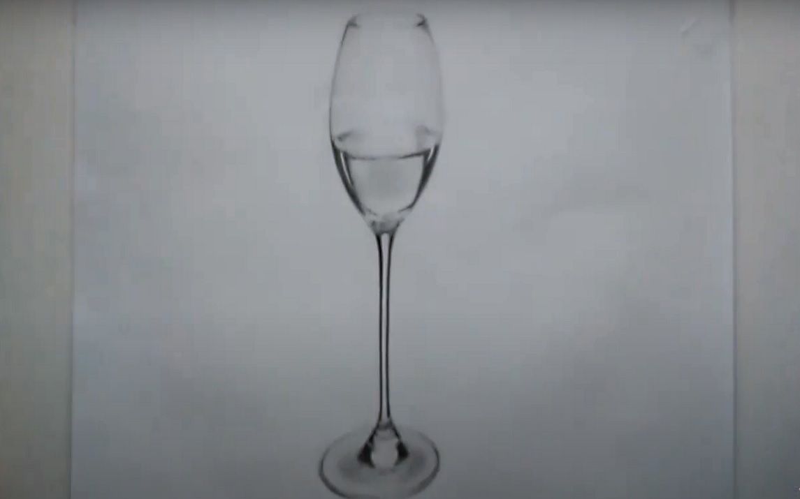 Drawing a glass of wine