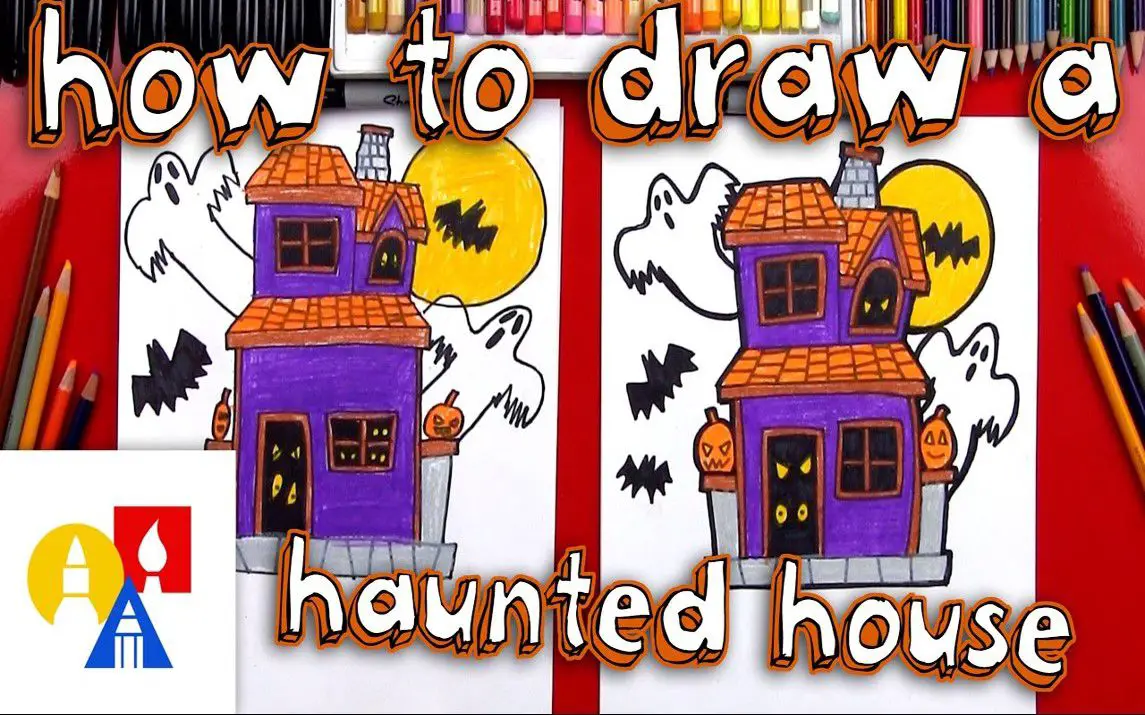 Haunted House Drawing Tutorial for Kids