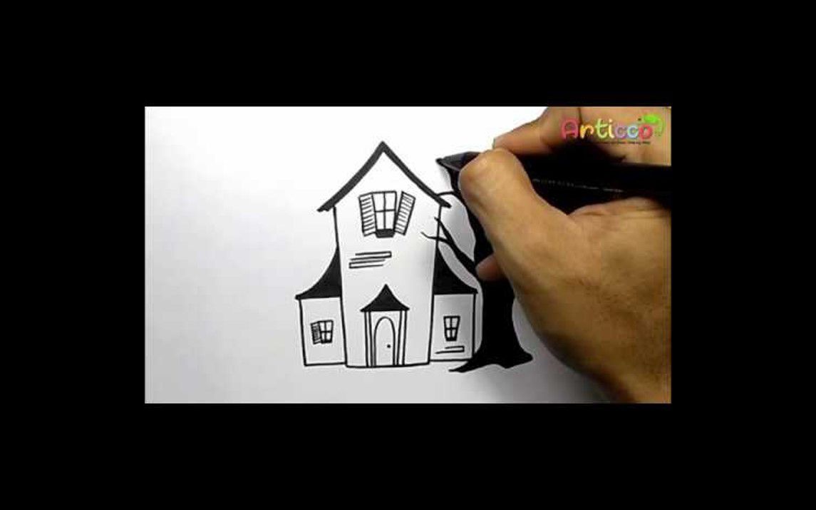 A Quick Tutorial on Drawing a Haunted House