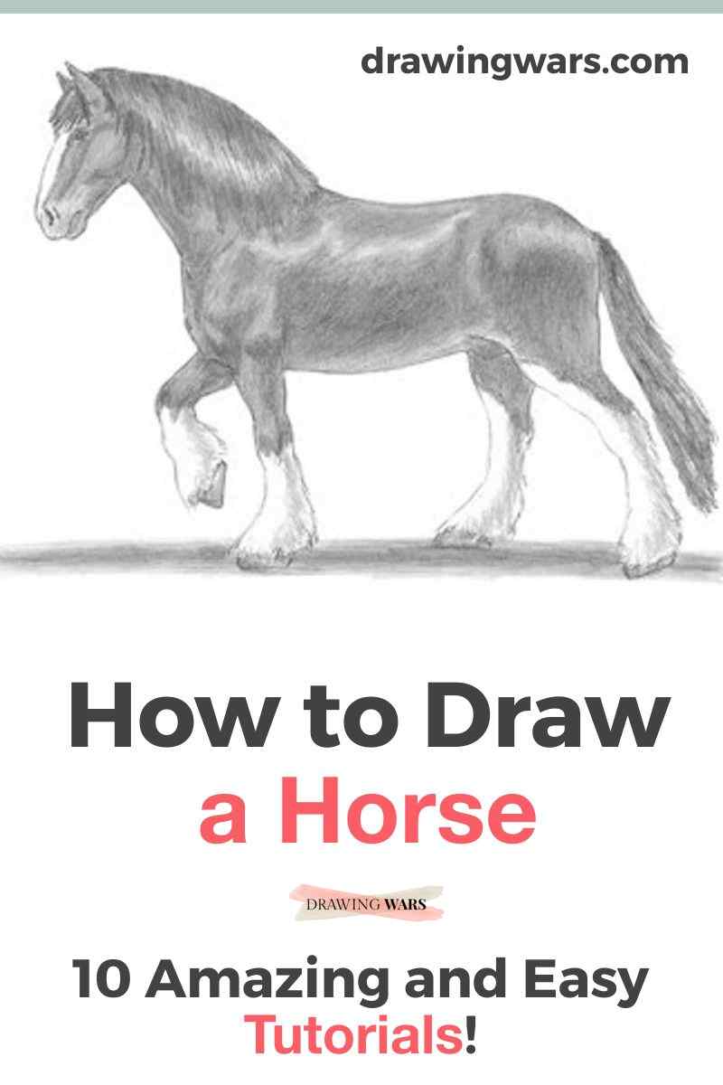 How To Draw A Horse Thumbnail