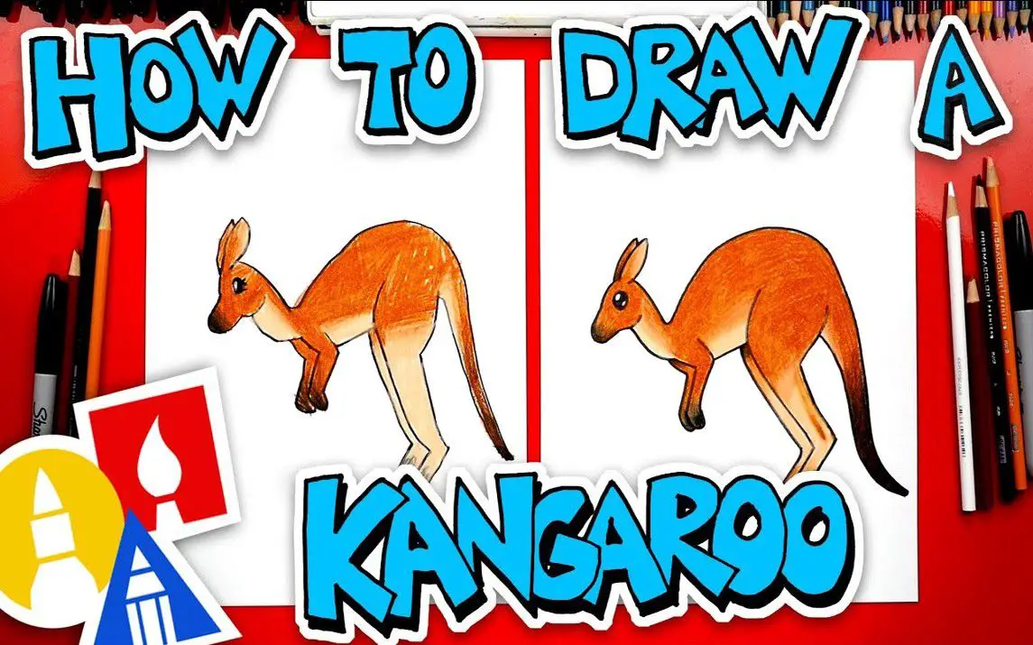 Easy Kangaroo Drawing Lesson for Kids