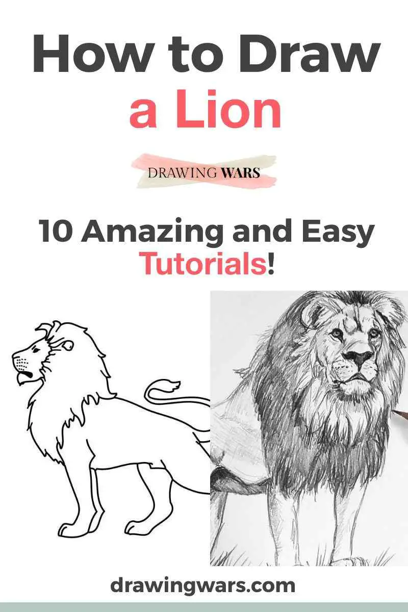 How to Draw an Easy Cartoon Lion - Really Easy Drawing Tutorial