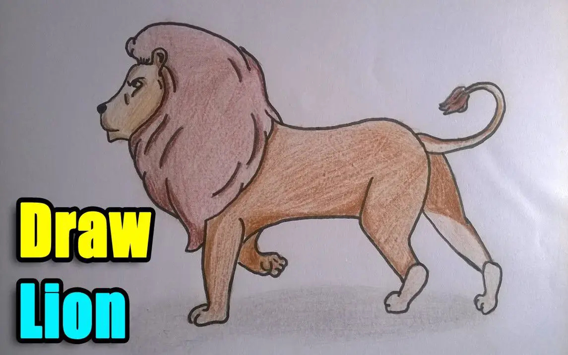 Easy Lion Drawing Tutorial for Kids