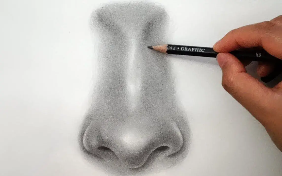 Realistic Nose Drawing Tutorial