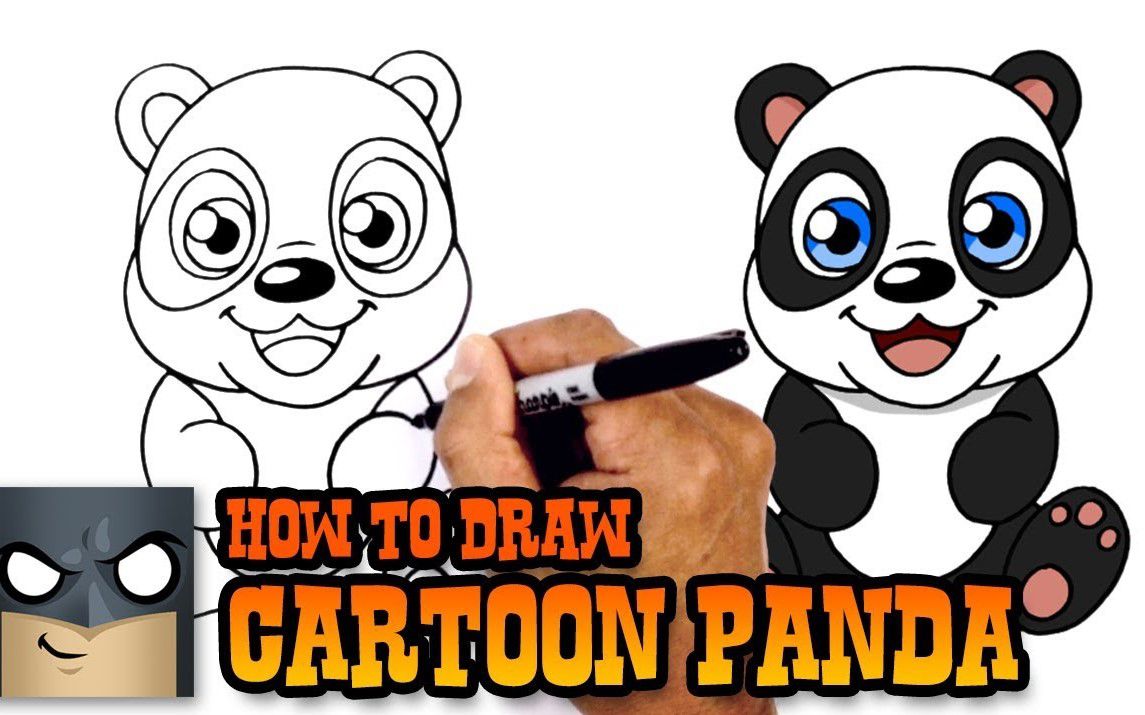 Adorable Drawing of a Baby Panda