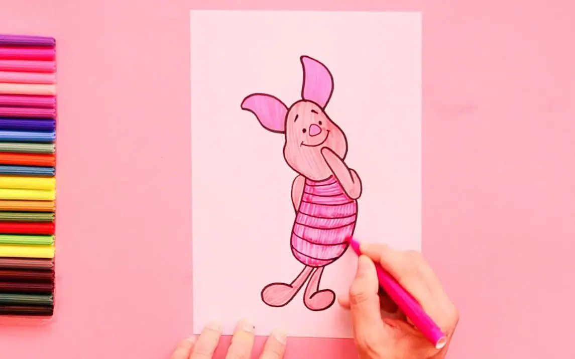 Drawing Disney’s Piglet