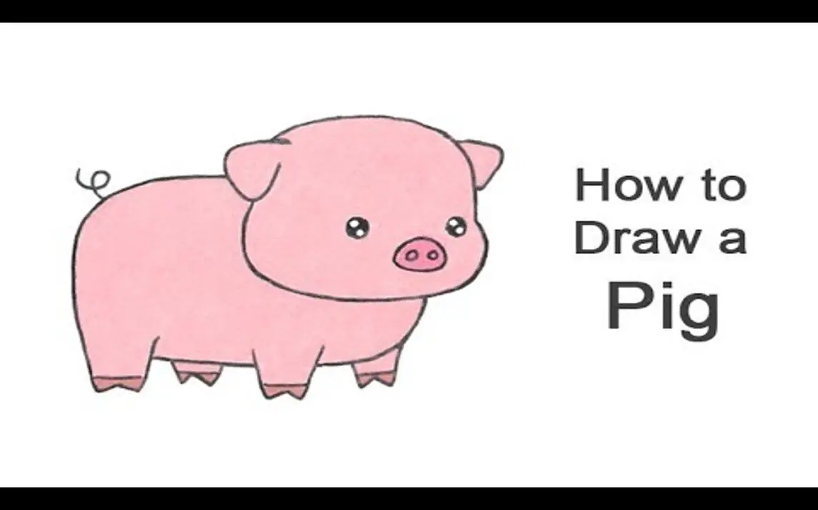 Pig Drawing Tutorial for Kids