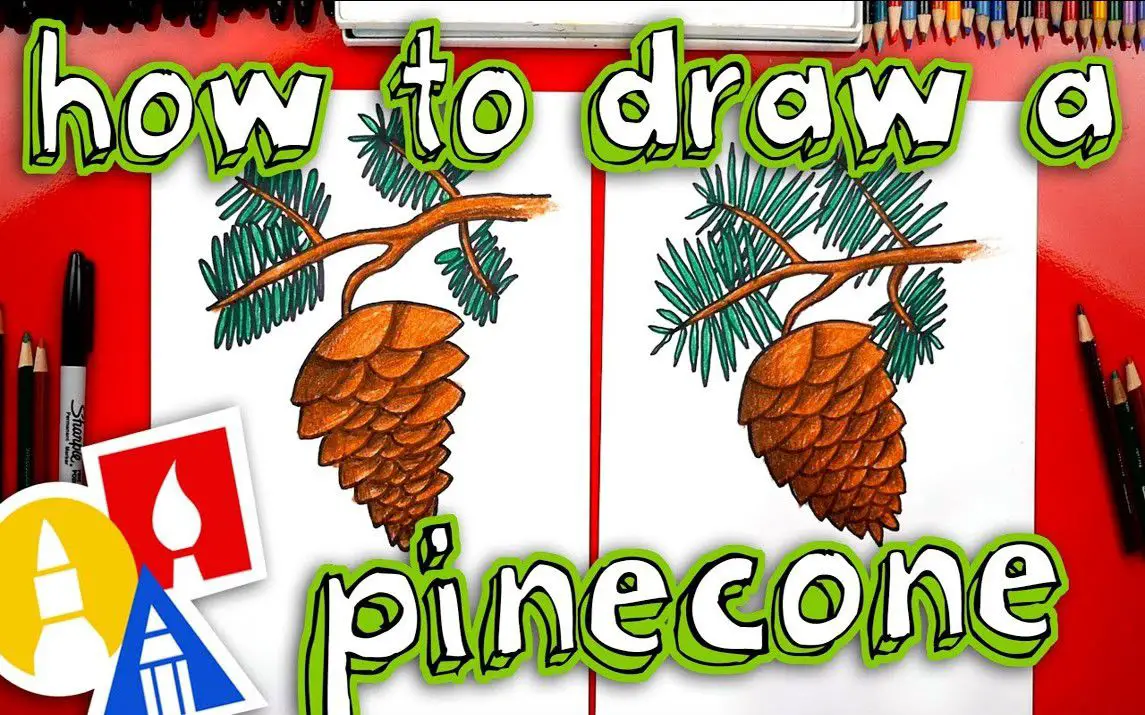 Pinecone Drawing Tutorial for Kids