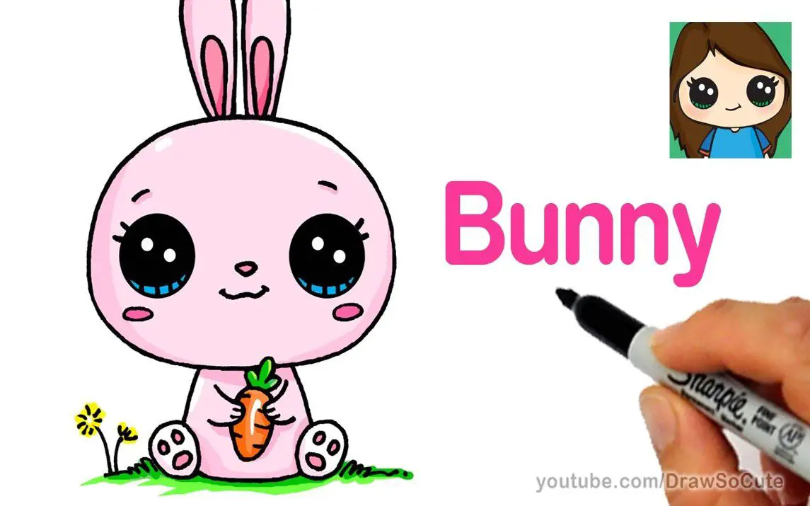 Adorable Bunny Rabbit Drawing
