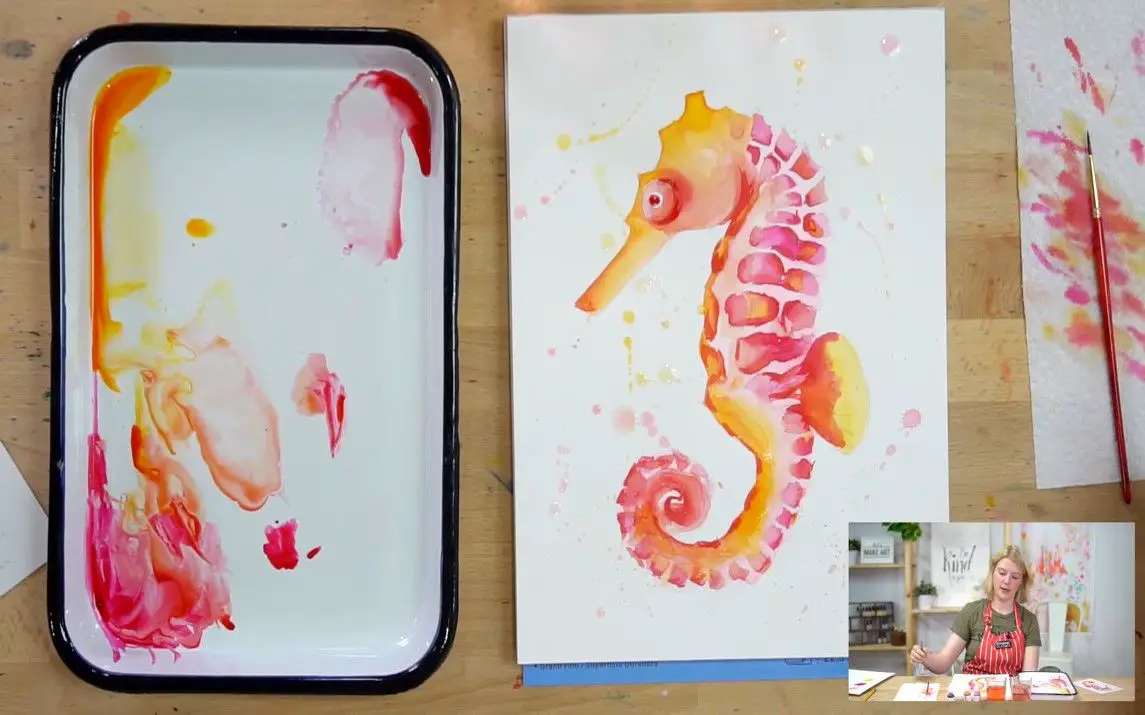 Painting an Aesthetically Pleasing Seahorse