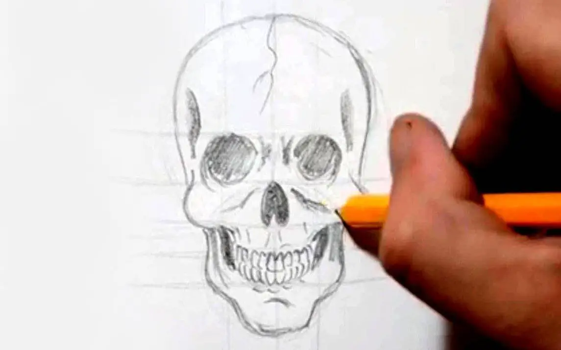 Quick and Easy Skull Drawing Tutorial