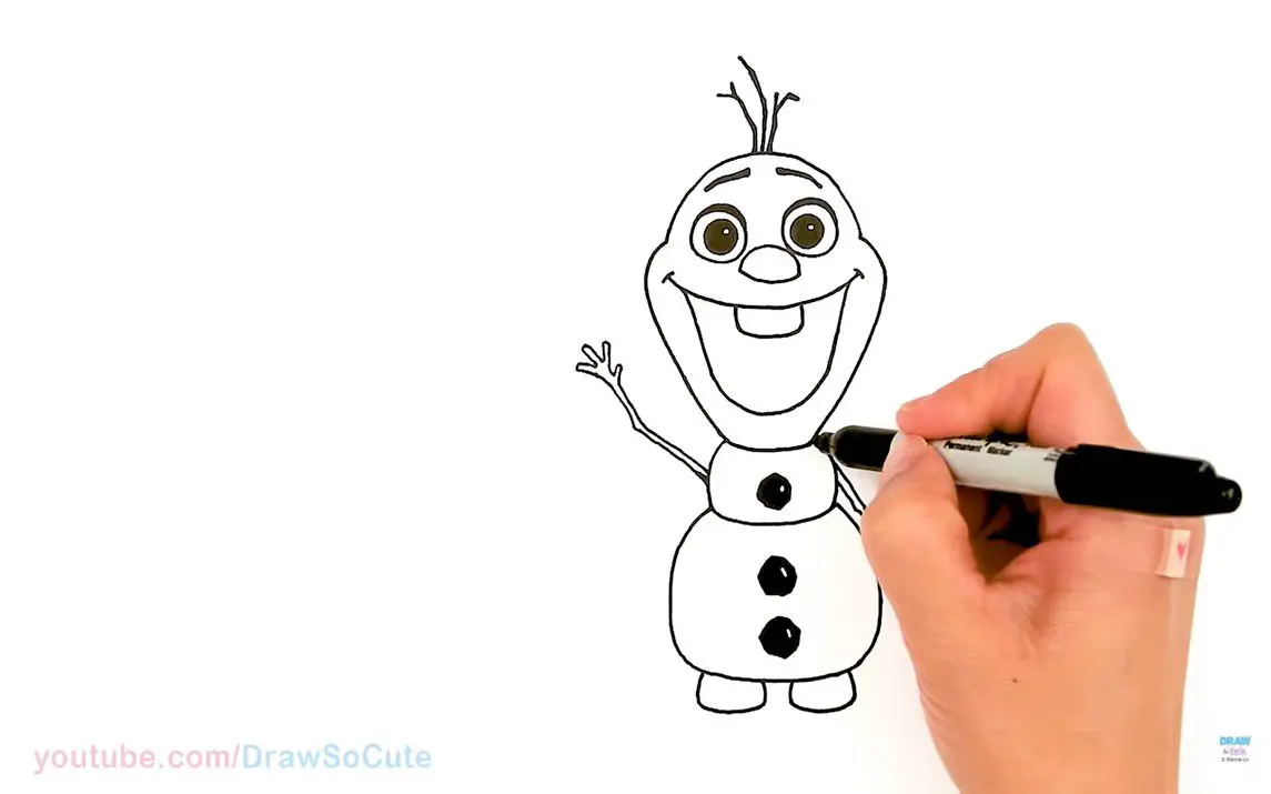 Drawing Olaf from Frozen