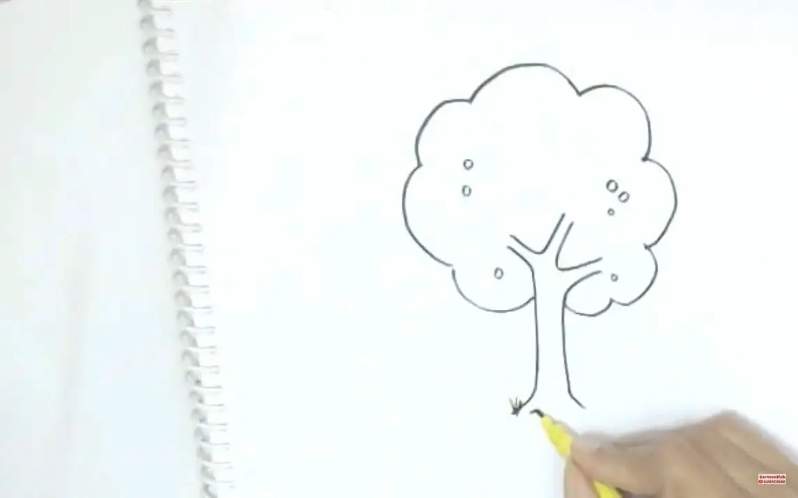 Easiest Tree drawing Process for Kids