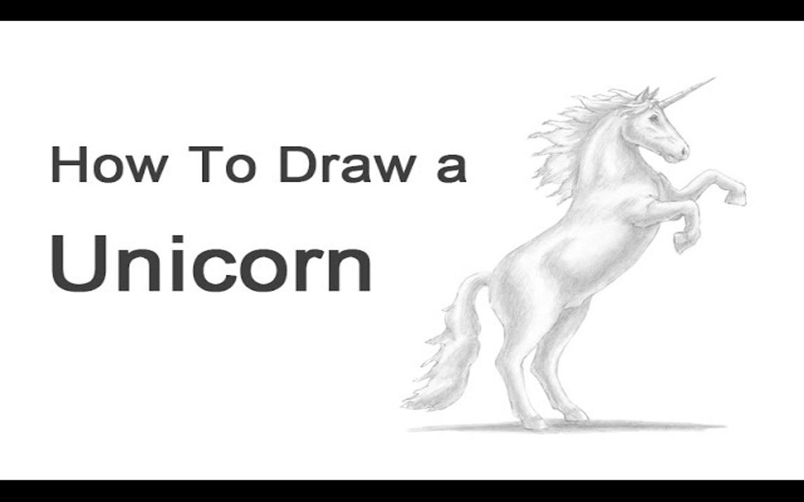Rough Realistic Sketch of a Unicorn