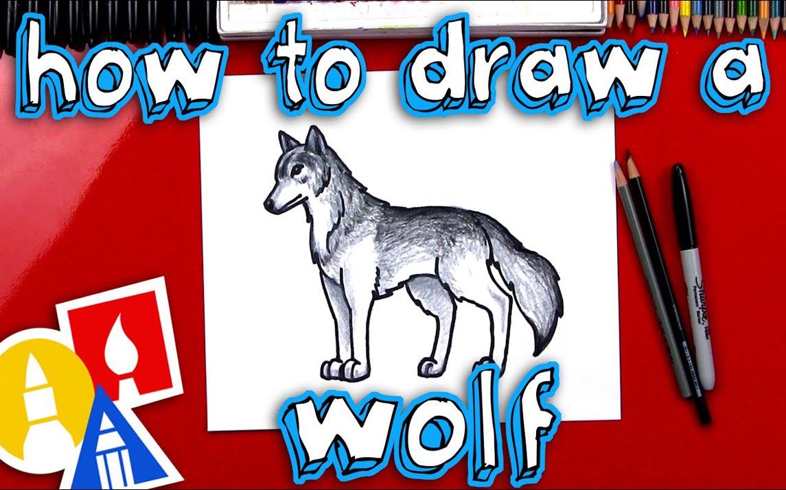 Wolf Drawing Tutorial for Kids