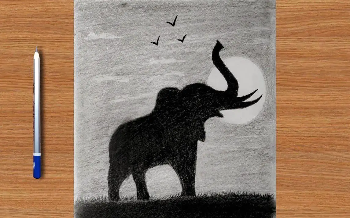 Simple Elephant Silhouette