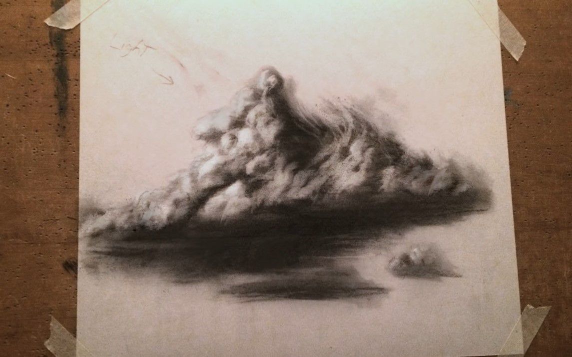 Realistic Storm Cloud Sketch
