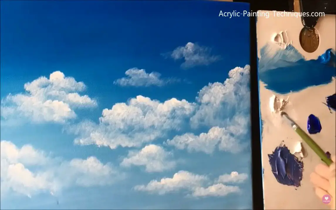 Blue Skies with Fluffy Clouds