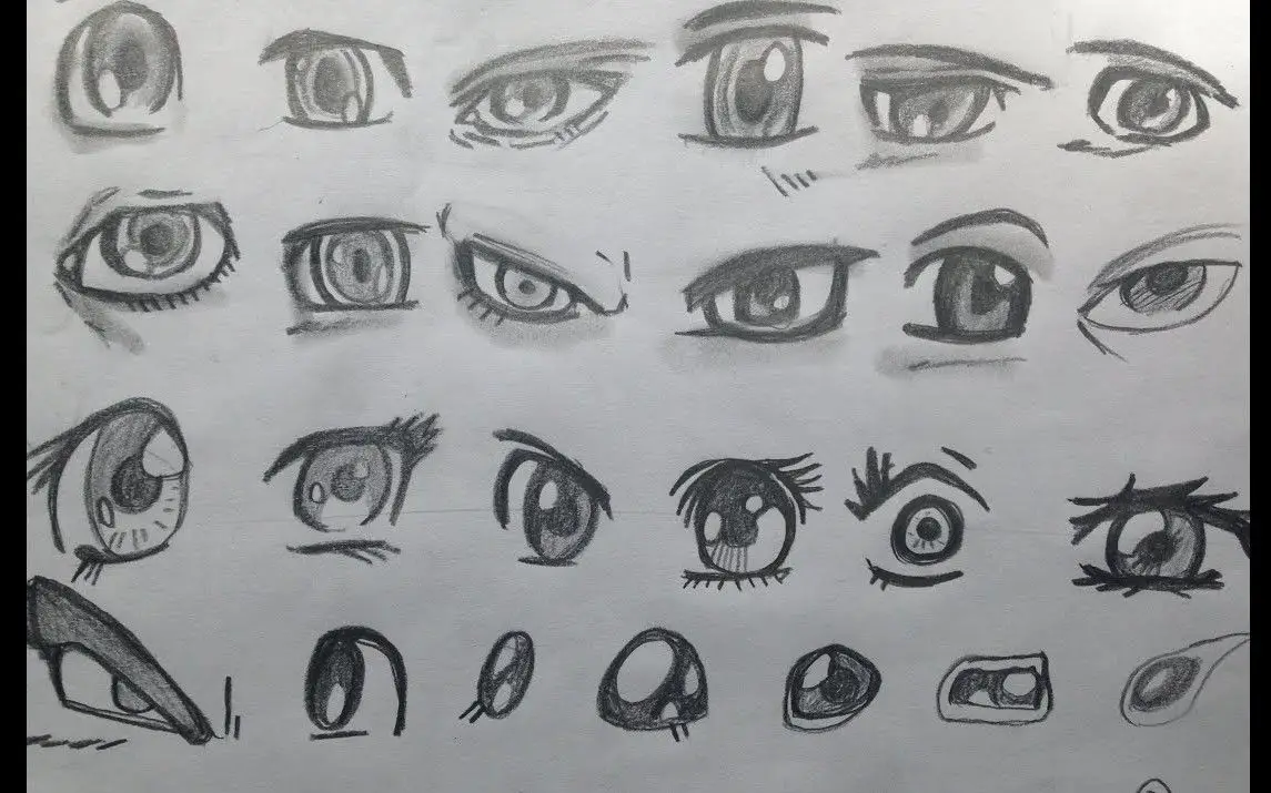 A Wide Variety of Eye Drawing Styles