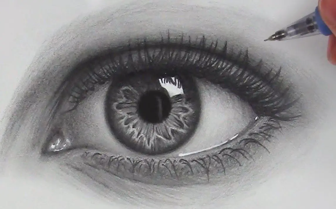 Super Realistic Drawing of an Eye