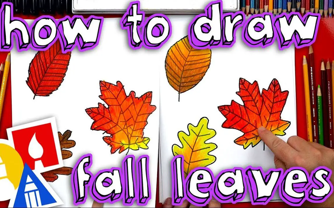 Fall Leaves Drawing Tutorial for Kids