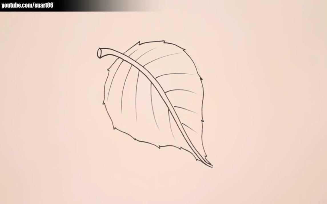 Easy Leaf Drawing Technique for Kids